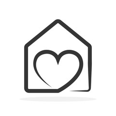 Wall Mural - house icon - vector.