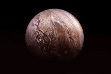 Sunset Jupiter. On A Dark Background. Elements Of This Image Furnished By NASA