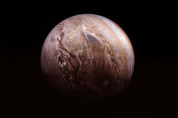 Wall Mural - sunset jupiter. on a dark background. elements of this image furnished by nasa