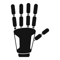 Poster - Bionic hand icon. Simple illustration of bionic hand vector icon for web design isolated on white background