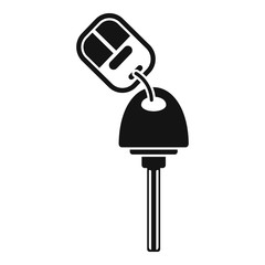 Poster - Car key icon. Simple illustration of car key vector icon for web design isolated on white background