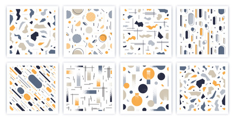 Wall Mural - geometric pattern. seamless modern vector abstract backgrounds with dynamic composition and trendy p