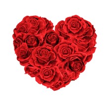 Red Roses Heart Clipart Free Stock Photo - Public Domain Pictures