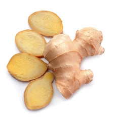 Sticker - Ginger root isolated.