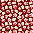 Seamless pattern, with a candy and marshmallows