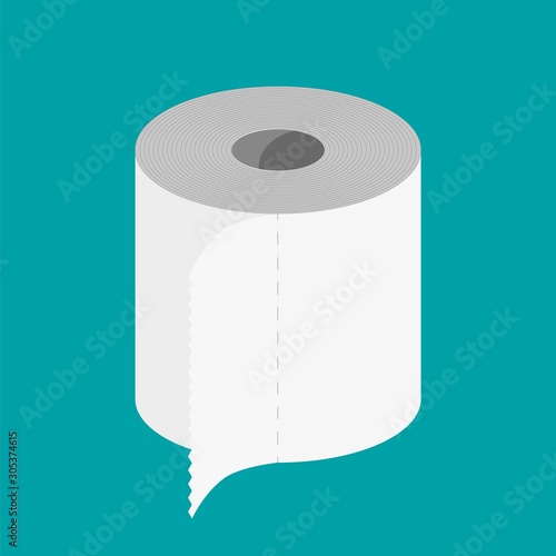 Fotografía White roll of toilet paper