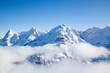 © Melinda Nagy - amazing snow covered peaks in the Swiss alps Jungfrau region from Schilthorn