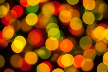 Wall Mural - christmas lights, abstract background