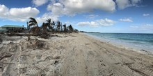 GRAND BAHAMA, BAHAMAS - NOVEMBER 2016: Lucaya Beach After Hurricane Matthew Disaster. Freeport.