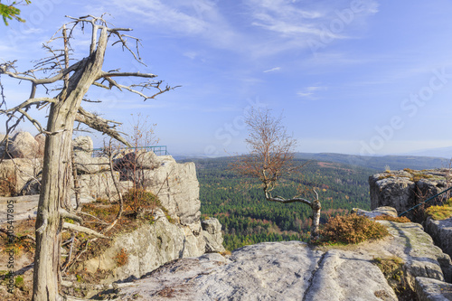 Dekoracja na wymiar  szczeliniec-wielki-in-table-mountains-national-park-lower-silesia-poland-panorama-visible