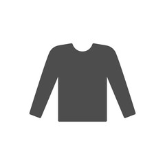 Male long sleeve glyph icon