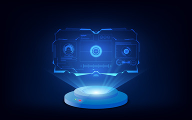 abstract hud ui gui future futuristic screen system virtual design