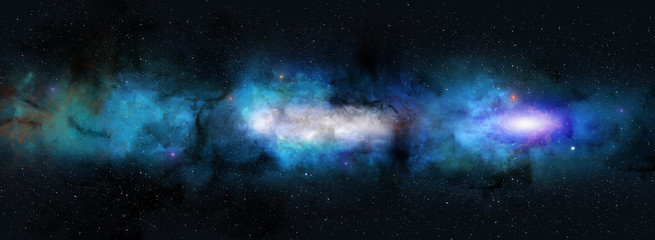 Wall Mural - wide screen space star field