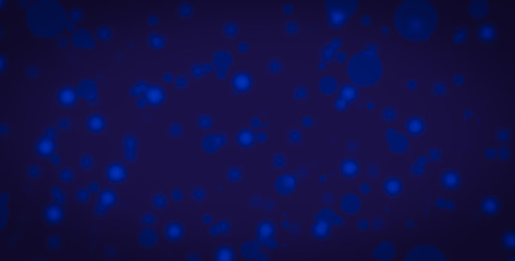 Wall Mural - blue abstract glitter bokeh on black background