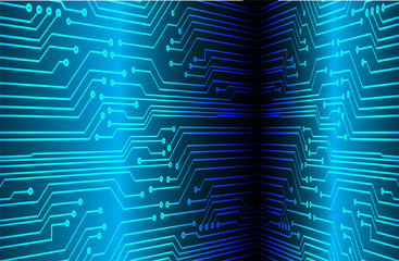 Blue cyber circuit future technology concept background