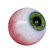 © dottedyeti - human eyeball with green iris looking up, isolated on white background