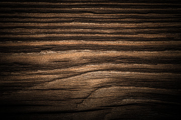 Surface of old textured wooden board for background. Toned