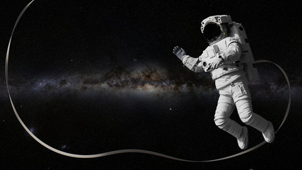 Wall Mural - astronaut among the stars