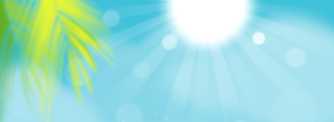 Wall Mural - summer time background abstract illustration of a glowing summer time background.