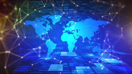Wall Mural - global complex abstract background texture