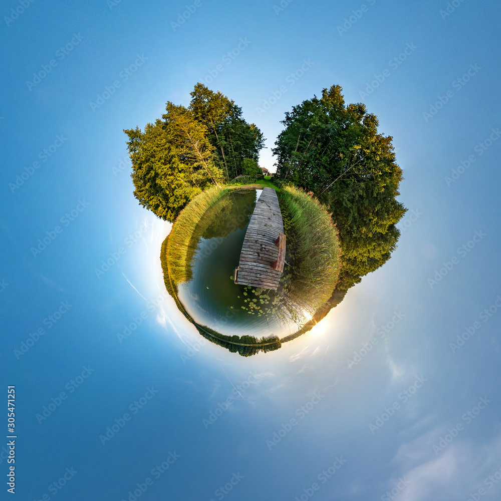 Little planet transformation of spherical panorama 360 degrees ...