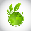 © 3rus - Green earth concept with leaves,vector illustration