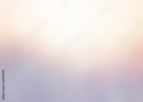 Cuadros en Lienzo Warm glow on cold blue empty background