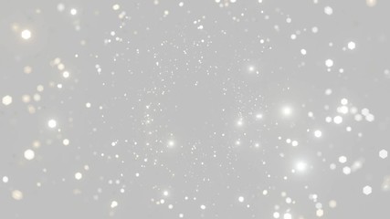 abstract motion background shining silver particles. shimmering glittering particles with bokeh. sea