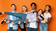 © Prostock-studio - Youth and friendship. Teens holding friend and posing