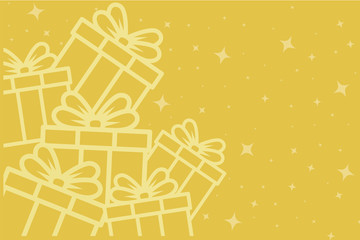 Presents christmas graphic gift card