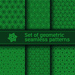 Seamless pattern with geometric tessellation style. Mosaic based on hexagonal mesh. Abstract geometric background.
