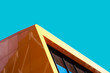 © photoopus - Orange decorative facade panels for exterior cladding. Abstract architecture photography. Minimal Aesthetic.