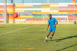 © Javier De La Torre/ADDICTIVE STOCK - Ethnic teenager juggling football ball