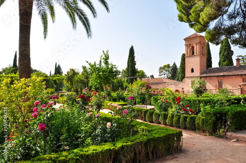 Fotomural Alhambra gardens in Granada, Spain