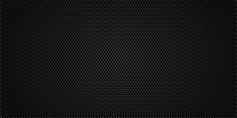 black metallic abstract background, perforated steel mesh. dark mockup for cool banners, vector illu