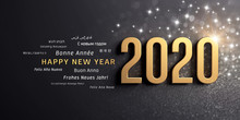 Happy New Year 2020 International Greeting Card