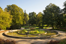 Fountain Symphony Of Birds At Park Podzamcze In Olsztyn. Poland  