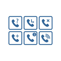 Wall Mural - call phone icon, telephone icon, design vector symbol