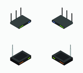 Wall Mural - router icon