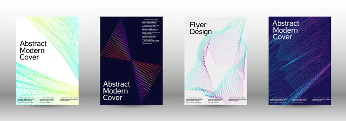 Cover design template set 