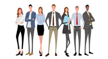 Illustration Material: People, Business Scene, Team