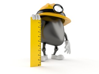 Sticker - Miner character holding ruler