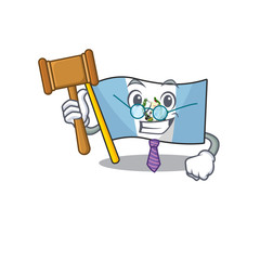 Sticker - Smart Judge flag bolivia presented in cartoon character style