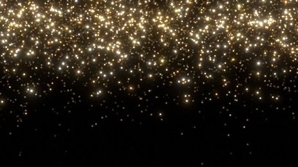 celebration falling particles dust background