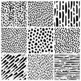 Fototapeta  - Ink splash seamless pattern, black and white splatter texture 