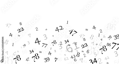 Fotografía numeri, nuvola di numeri, confusione, gruppo