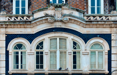 Wall Mural - Détail de façade Art Nouveau à Aveiro, Portugal