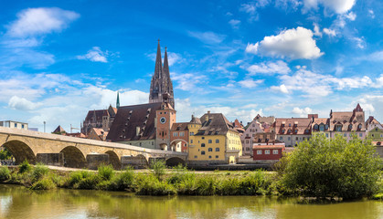 Fototapete - Regensburg Cathedral, Germany