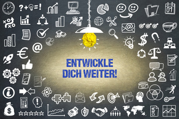 Wall Mural - Entwickle dich weiter!