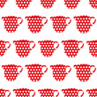 © Doeke - Red and white seamless pattern print background